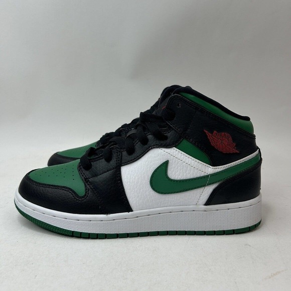 Nike Shoes Air Jordan 1 Retro Mid GS “Pine Green/Pine Toe” 2023 - Picture 6 of 9